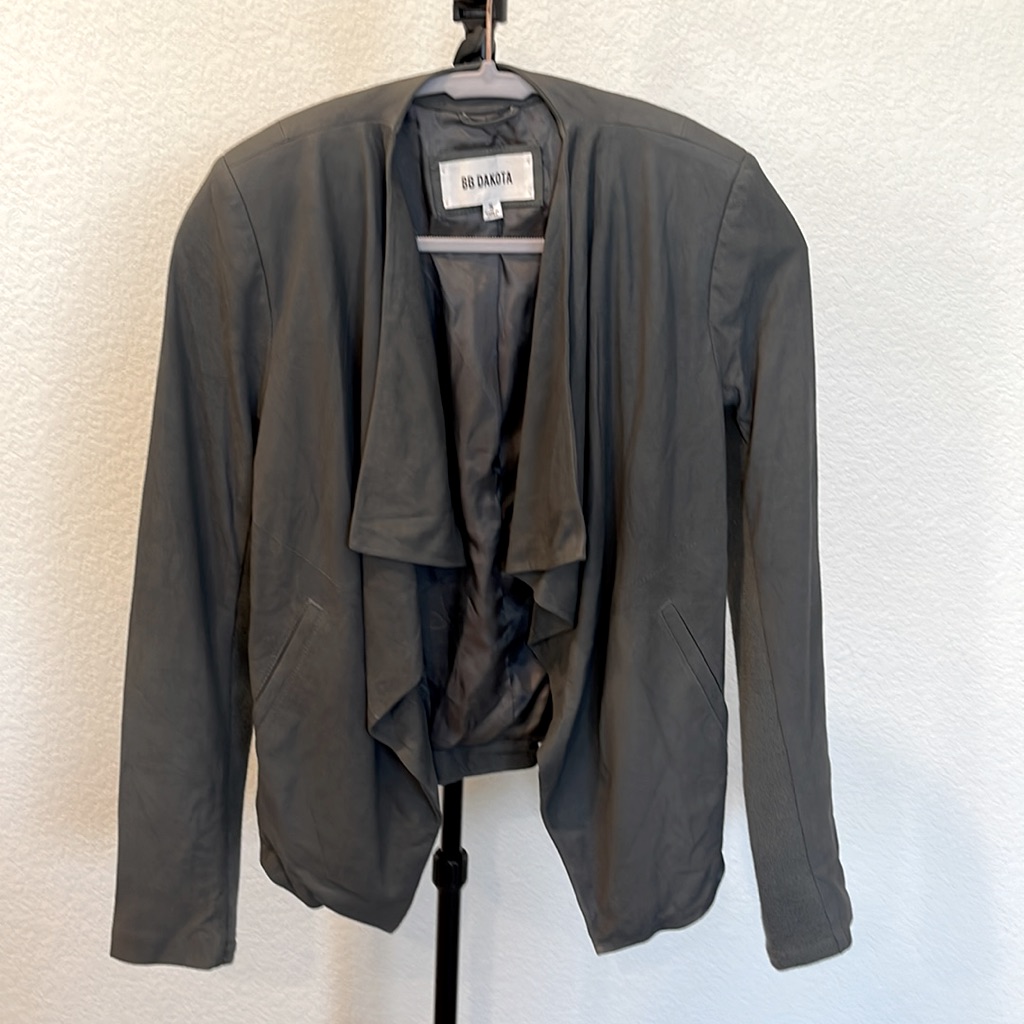 Bb Dakota Gray Suede Women's Jacket Blazer